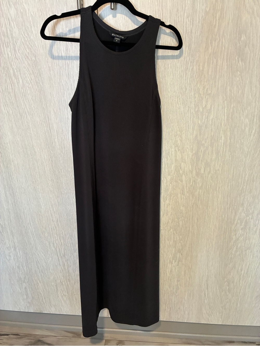 Athleta Black Sleeveless Maxi Dress